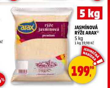 JASMÍNOVÁ RÝŽE ARAX, 5 kg 
