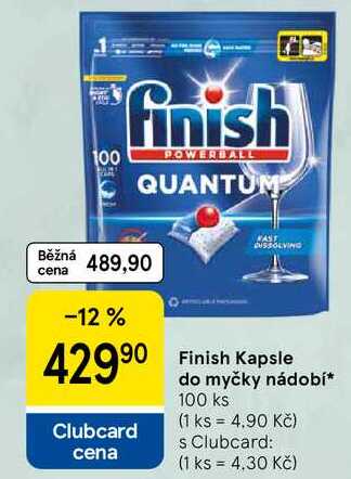 Finish Kapsle do myčky nádobí, 100 ks