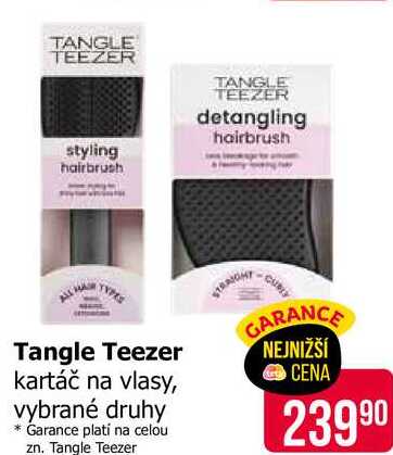 Tangle Teezer kartáč na vlasy, vybrané druhy 