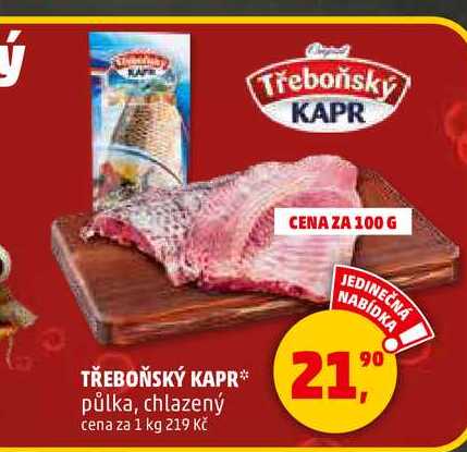 TŘEBOŇSKÝ KAPR, 1 kg 