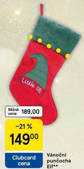 Vánoční punčocha Elf