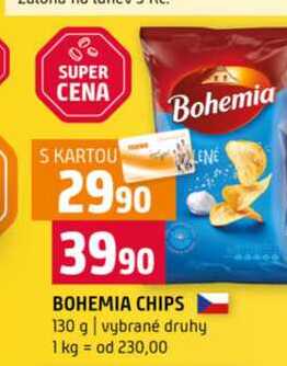 BOHEMIA CHIPS LENE 130 g vybrané druhy