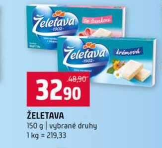 ŽELETAVA 150 g vybrané druhy