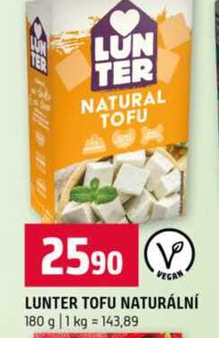 LUNTER TOFU NATURÁLNÍ 180 g 