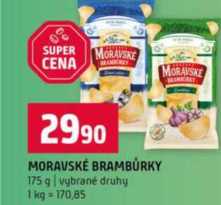 MORAVSKÉ BRAMBŮRKY 175 g vybrané druhy