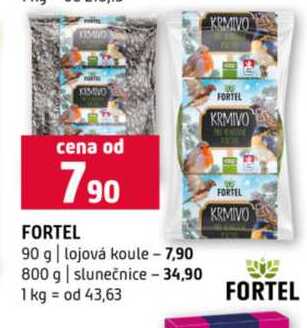 FORTEL 90 g lojová koule 800 g slunečnice