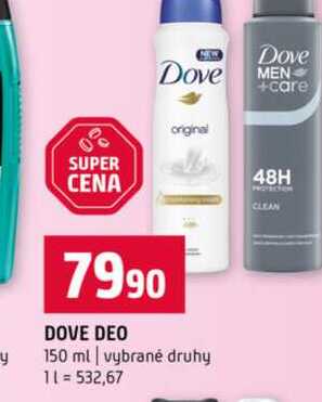 DOVE DEO 150 ml vybrané druhy