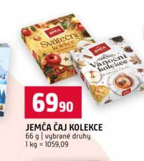 JEMČA ČAJ KOLEKCE 66 g vybrané druhy