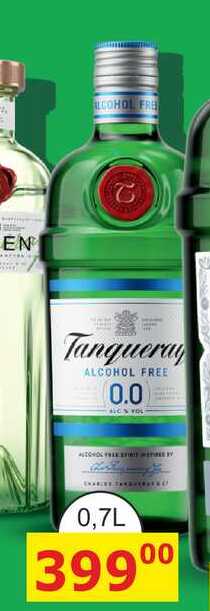 Tanqueray Alcohol Free 0,7l 0%