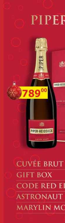 Piper Heidsieck Cuvée Brut 0,75l 12% GB