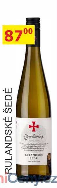 Templářské sklepy 0,75l RULANDSKÉ ŠEDÉ