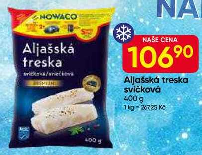 NOWACO Aljašská treska svíčková 400 g