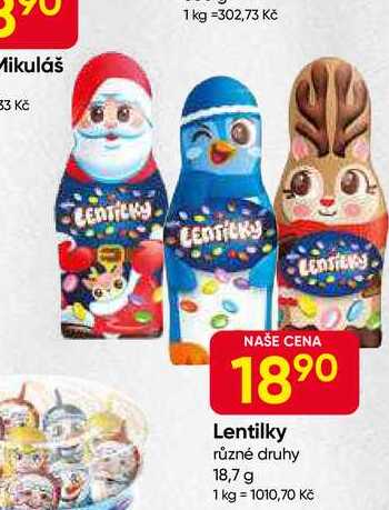 Lentilky různé druhy 18,7 g