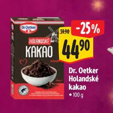   Dr. Oetker Holandské kakao 100 g 