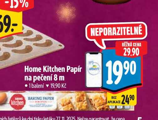   Home Kitchen Papír na pečení 8 m 
