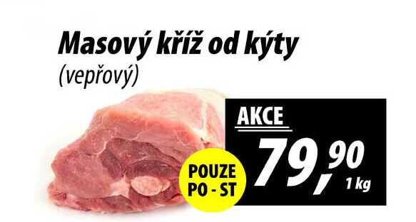Masový kříž od kýty (vepřový), 1 kg
