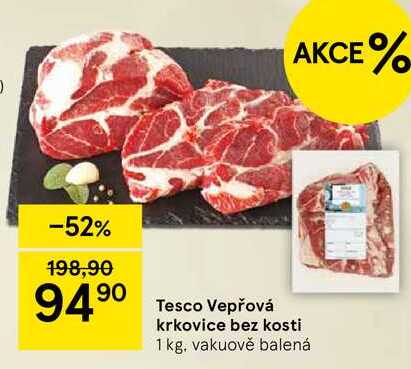 Tesco Vepřová krkovice bez kosti, 1 kg