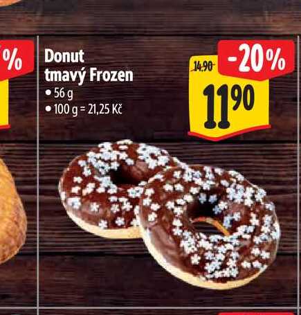 Donut tmavý Frozen 56 g  