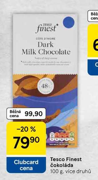 Tesco Finest čokoláda, 100 g, více druhů 