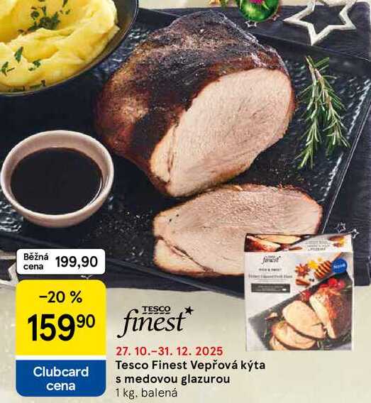 Tesco Finest Vepřová kýta s medovou glazurou, 1 kg 