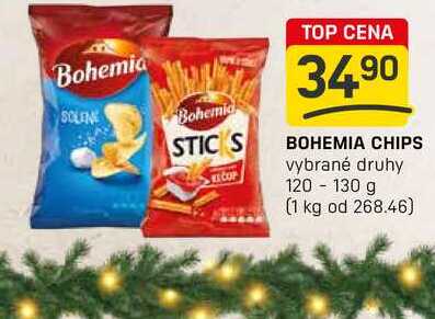 BOHEMIA CHIPS vybrané druhy 120-130 g 