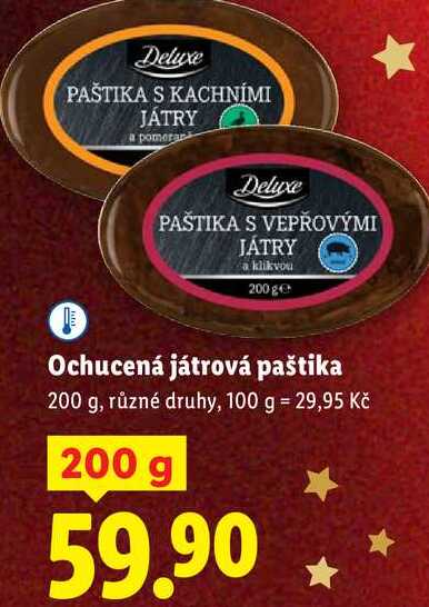 Ochucená játrová paštika, 200 g