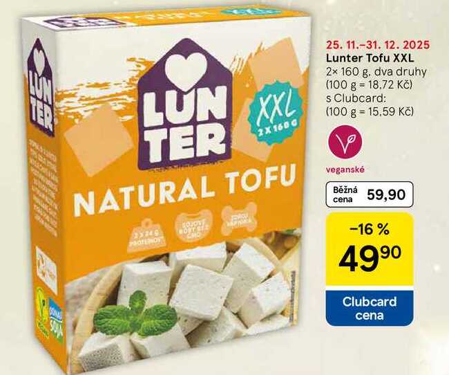 Lunter Tofu XXL, 2x 160 g