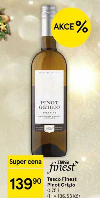 Tesco Finest Pinot Grigio, 0,75 l