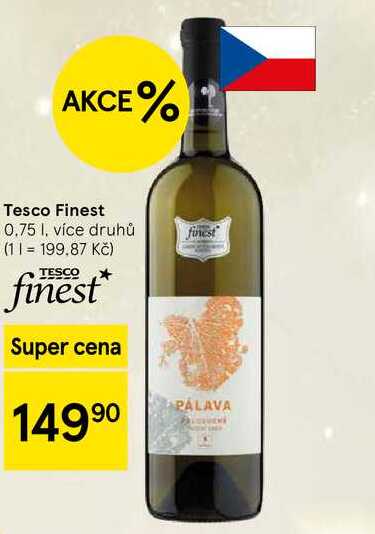 Tesco Finest, 0.75 l, více druhů