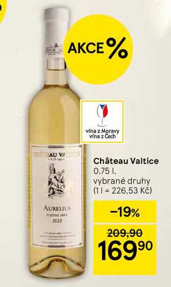 Château Valtice, 0.75 l, vybrané druhy