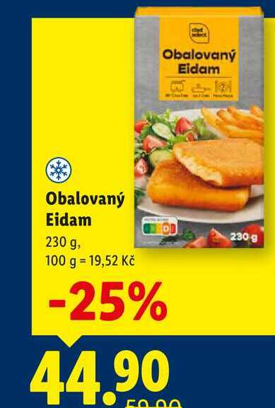 Obalovaný Eidam, 230 g