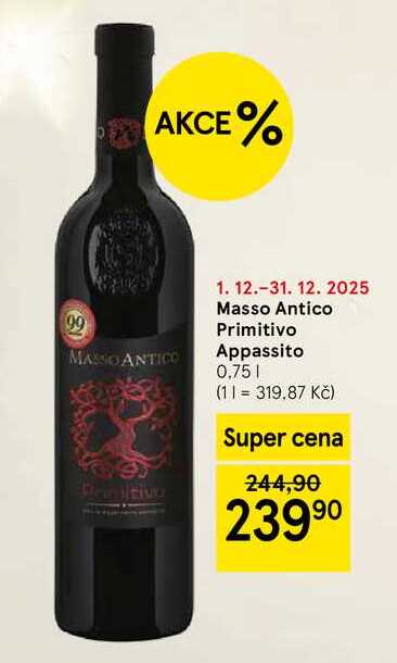 Masso Antico Primitivo Appassito, 0,75 l