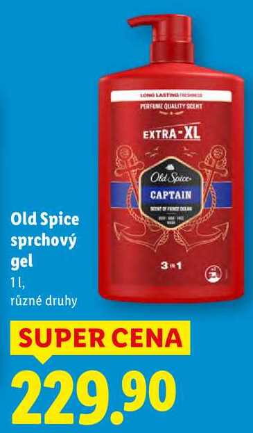 Old Spice sprchový gel, 1 l