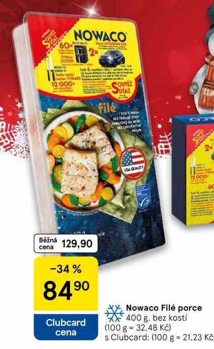 Nowaco Filé porce, 400 g, bez kostí  
