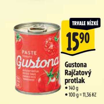  Gustona Rajčatový protlak 140 g 