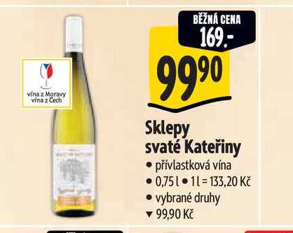  Sklepy svaté Kateřiny  0,75 l