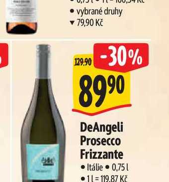 DeAngeli Prosecco Frizzante 0,75 l