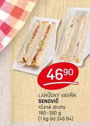 SENDVIČ různé druhy 180-190 g