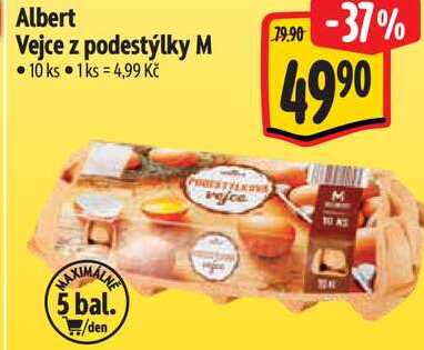 Albert Vejce z podestýlky M, 10 ks