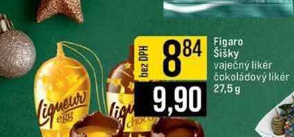 Figaro Šišky vaječný likér čokoládový likér 27,5 g