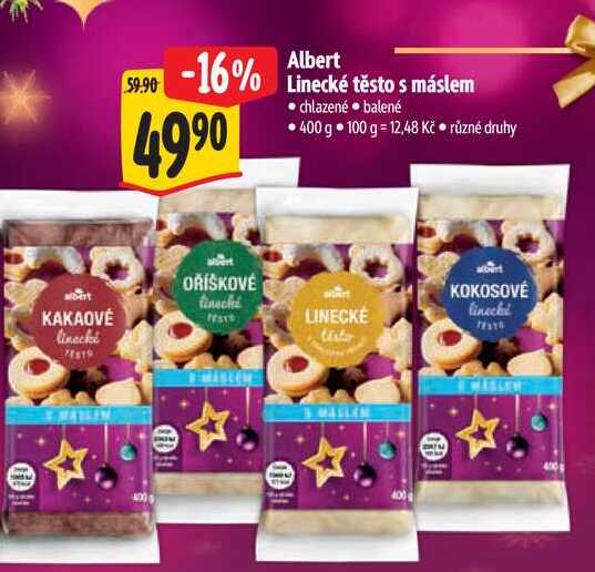  Albert Linecké těsto s máslem 400 g