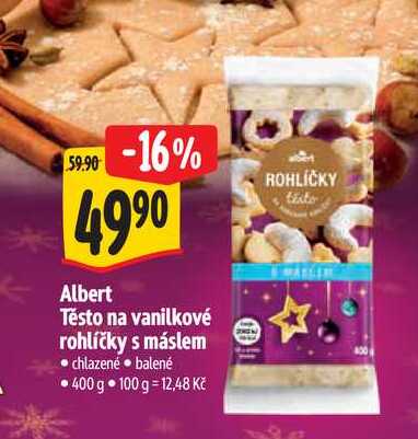   Albert Těsto na vanilkové rohlíčky s máslem 400 g