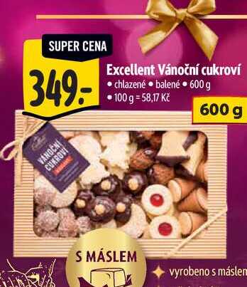 Excellent Vánoční cukroví 600 g