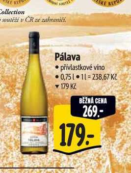 Pálava 0,75 l