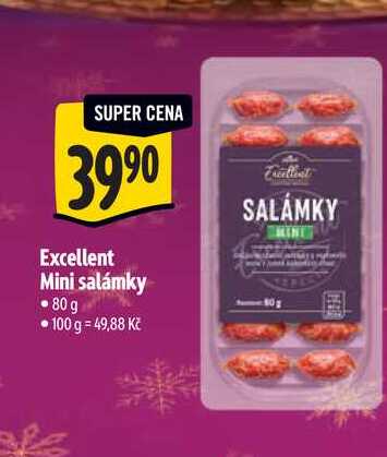   Excellent Mini salámky  80 g 