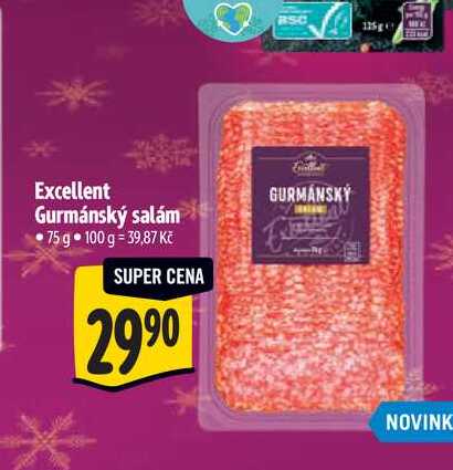 Excellent Gurmánský salám 75 g