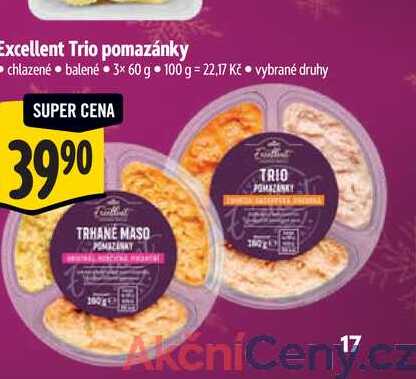 Excellent Trio pomazánky 3x60 g
