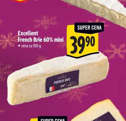 Excellent French Brie 60% mini 100 g
