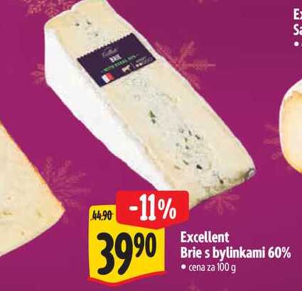 Excellent Brie s bylinkami 60% 100 g