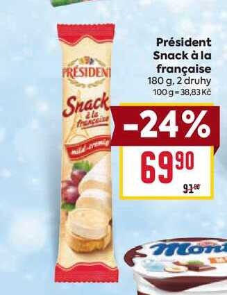 Président Snack à la française 180 g